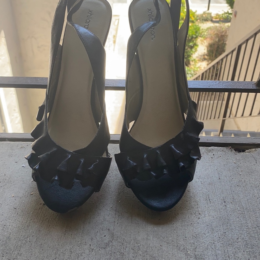 Beautiful black high heels size 10